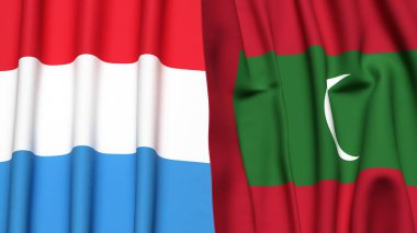 LUXEMBOURG ve MALDIVES Bayrakları