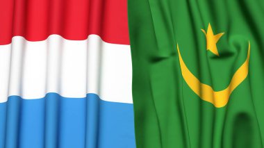 LUXEMBOURG ve MAURITANIA Bayrakları
