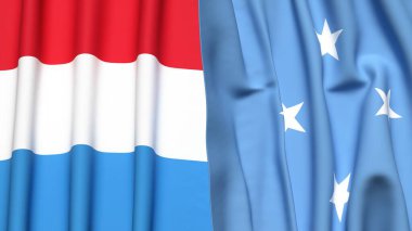 LUXEMBOURG ve MICRONEZYA Bayrakları