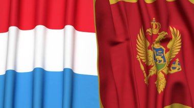 LUXEMBOURG ve MonteneGRO Bayrakları