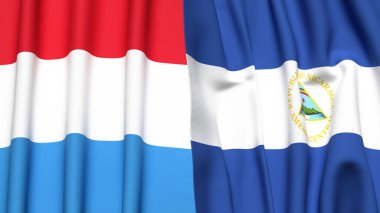 LUXEMBOURG ve NICARAGUA Bayrakları