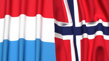 LUXEMBOURG ve NORway Bayrakları