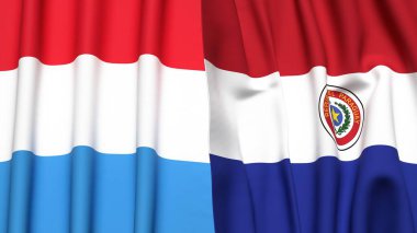 LUXEMBOURG ve PARAGUAY Bayrakları
