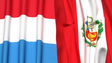LUXEMBOURG ve Peru Bayrakları