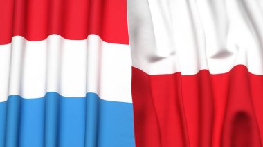 LUXEMBOURG ve POLAND Bayrakları
