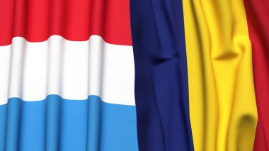 LUXEMBOURG ve ROMANIA Bayrakları