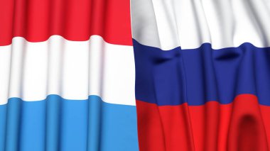 LUXEMBOURG ve RUSYA Bayrakları