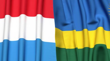 LUXEMBOURG ve Rwanda Bayrakları