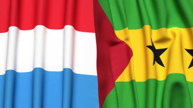 LUXEMBOURG ve SAO TOME Bayrakları