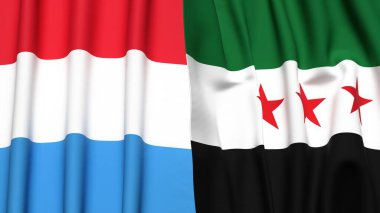 LUXEMBOURG ve SYRIA Bayrakları