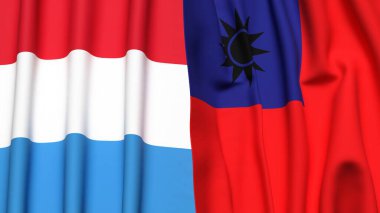 LUXEMBOURG ve Tayvan Bayrakları