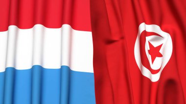LUXEMBOURG ve TUNISIA Bayrakları