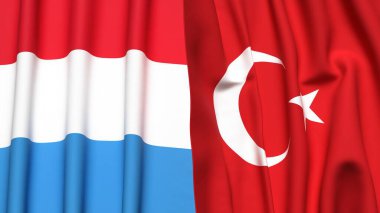 LUXEMBOURG ve TURKEY Bayrakları