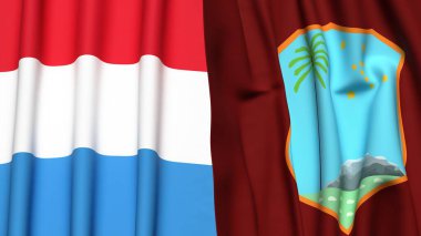 LUXEMBOURG Bayrakları ve Batı Hint Adaları