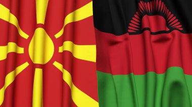 MACEDONIA ve MALAWI Bayrakları