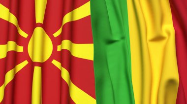 MACEDONIA ve MALI Bayrakları
