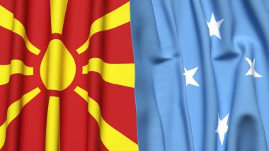 MACEDONIA ve MICRONEZYA Bayrakları