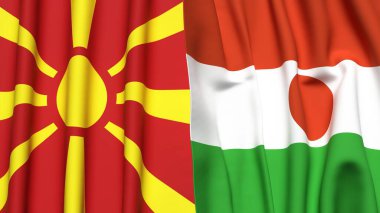 MACEDONIA ve NIGER Bayrakları
