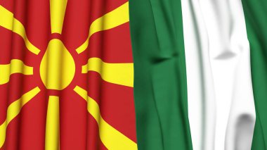 MACEDONIA ve NİGERYA Bayrakları