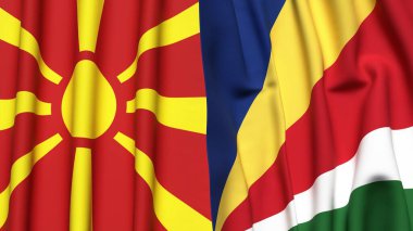 MACEDONIA Bayrakları ve SEYCHELLES