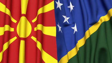 MACEDONYA VE SOLOMON Adalarının Bayrakları