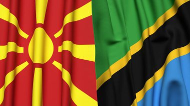 MACEDONIA ve TANZANIA Bayrakları