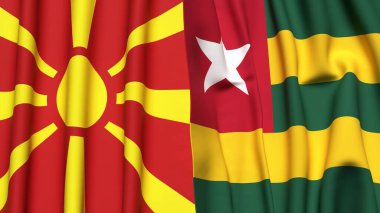 MACEDONIA ve TOGO Bayrakları
