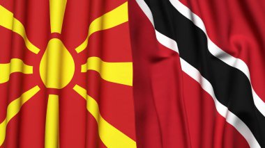 MACEDONIA ve TRINIDAD Bayrakları