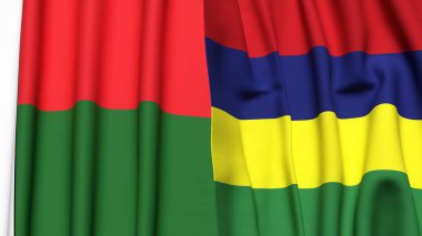 MADAGASCAR ve MAURİSTAN Bayrakları