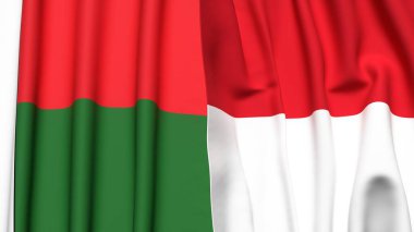 MADAGASCAR ve Monako Bayrakları