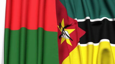 MADAGASCAR VE MOZAMBİQUE Bayrakları