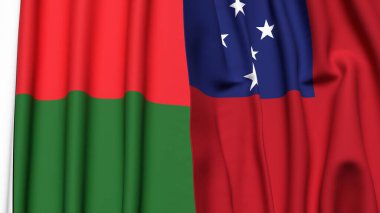 MADAGASCAR ve SAMOA Bayrakları