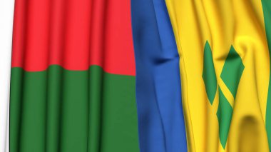 MADAGASCAR Bayrakları ve SAINT VINCENT