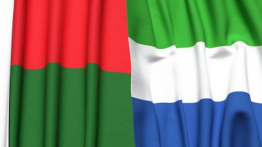 MADAGASCAR ve SIERRA LEON Bayrakları