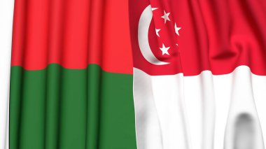 MADAGASCAR ve ŞARKI Bayrakları