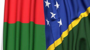 MADAGASCAR VE SOLOMON Adalarının Bayrakları