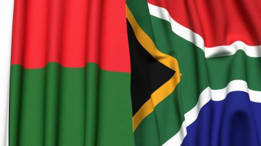 MADAGASCAR VE Güney Afrika Bayrakları