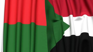 MADAGASCAR ve SUDAN Bayrakları