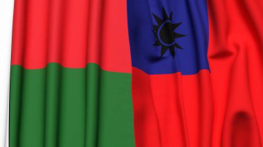 MADAGASCAR ve Tayvan Bayrakları