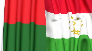 MADAGASCAR ve TAJIKISTAN Bayrakları