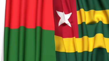 MADAGASCAR ve TOGO Bayrakları