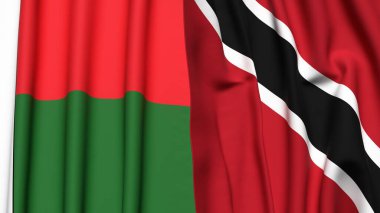 MADAGASCAR ve TRINIDAD Bayrakları