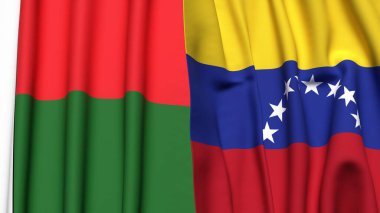 MADAGASCAR ve Venezuela Bayrakları