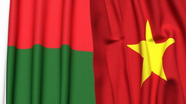 MADAGASCAR ve VİETNAM Bayrakları