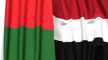 MADAGASCAR VE YEMEN Bayrakları
