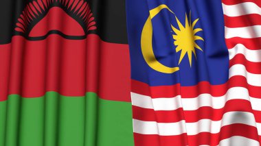 MALAWI ve MALAYSIA Bayrakları