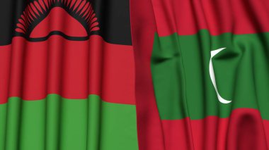 MALAWI ve MALDIVES Bayrakları