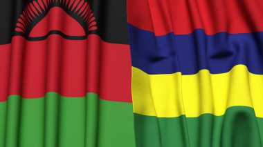 MALAWI ve MAURİSTAN Bayrakları