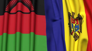 MALAWI ve MOLDOVA Bayrakları
