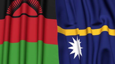 MALAWI ve NAURU Bayrakları